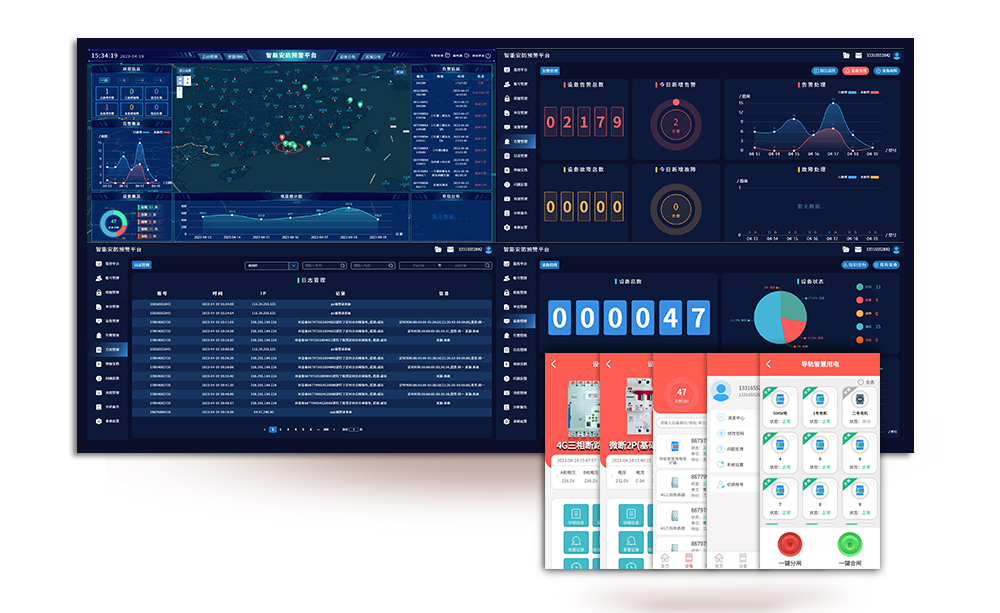 智慧安全用电云平台 手机APP 微信公家号